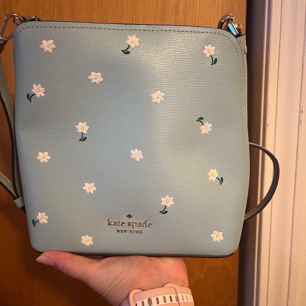 Kate Spade Blue Floral Crossbody Bag